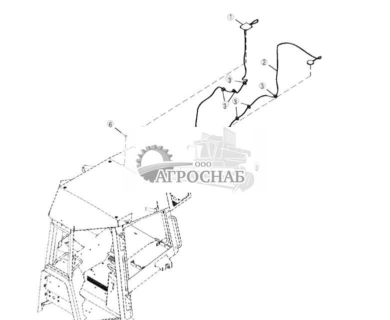 Антенна JDLink™ кабины, спутниковый модуль (SAT), 3G - ST880738 240.jpg